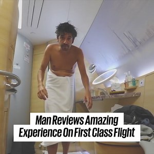 1M views · 2.3K reactions | Stefan reviewed the immaculate first class offering by Emirates... Safe to say it takes long-haul travel to a whole new level ✈️ | UNILAD | Facebook