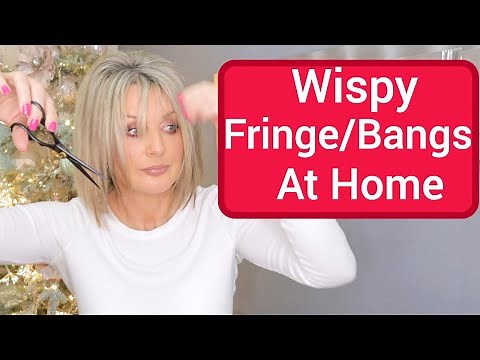 How I Cut a Wispy Baby Fringe/Bangs At Home (Not a hairdresser)