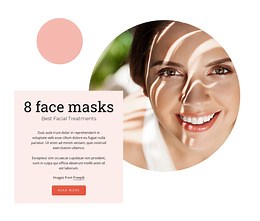 Face masks - Template by Nicepage