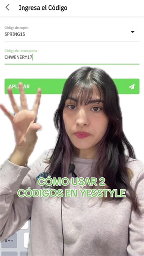 Cómo usar códigos en YesStyle para descuentos