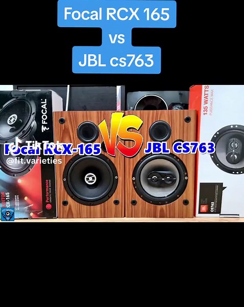 เปรียบเทียบลำโพง Focal RCX 165 กับ JBL cs763