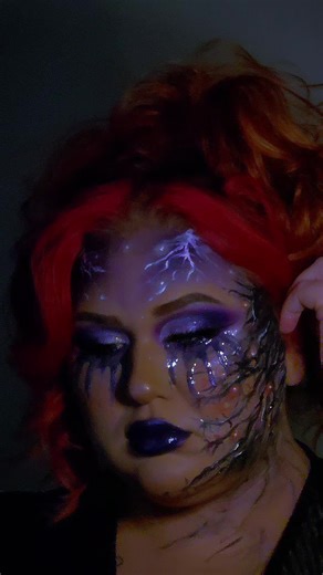 POV: the music starts… and everything begins to crack. 💜⚡️ Final episode inspired. Makeup by me @theclassylassmua Products used: @netflix @strangerthings @Morphe Cosmetics Live With Love palette, Morphe 2 @BEAUTY BAY Midnight palette, Smokey palette @KryolanOfficial - Burn & Injury Colour Circle, Translucent Powder, Setting Spray, Foundation, Liner @Revolution Pro - White Liquid Liner @🇬🇧MADEBYMITCHELL🇬🇧 - Balm @rudecosmetics - Blush Crush palette, Baked Highlight, Mascara #POV #StrangerThi