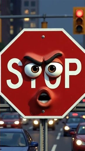 Traffic Light 🚦 Seat Belt 🔒 Indicator ➡️ Stop Sign 🛑 | Road Safety Animation #viral #trending #short