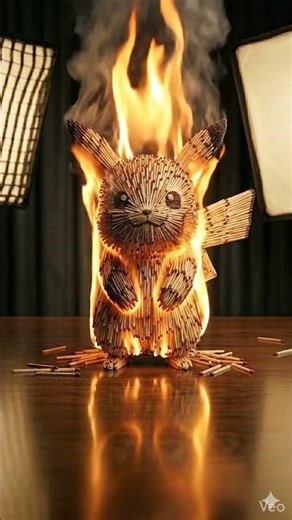Fire Type Pikachu ⚡#viralvideo #pokemon #pikachu #firepokemon