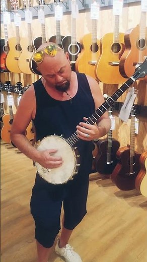 The world's best banjo player!!!! Just picking it up and playing as I go!!!