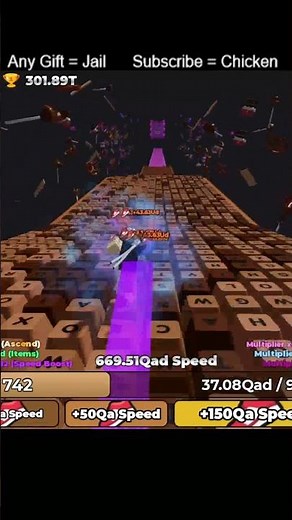 Longest stage of world 3 +1 speed keyboard escape #roblox #keyboardescaperun #viral #shorts