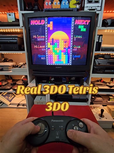 Real 3DO Tetris - 3DO #3do #homebrew #retrogames #cd #tetris