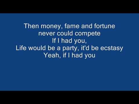 If I had you - Adam Lambert + Lyrics