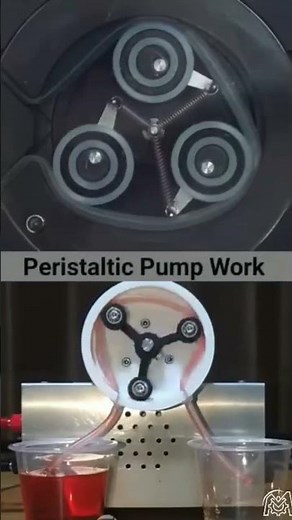 How a Peristaltic Pump Actually Works! 🩸 (3D vs. Real) #shorts