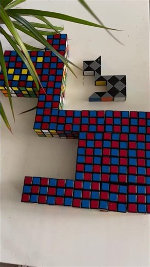 Rubik’s Snake vs Rubik’s cubes: Panther - twisted and cubed