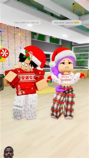 I did the trend at the adoption center 🍼💃 #roblox #funny #robloxedit #christmas