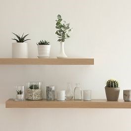 White Floating Shelves