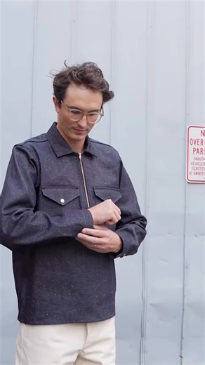 Grease Point Workwear on Instagram: "Preorder for the neppy denim Logger Shirt is live. Brass snaps and a midweight textured Japanese denim are the standout features on this one."