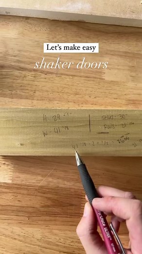 10K views · 76 reactions | Shaker door tutorial #2! This time I tried it with pocket holes on just the rails and it came out pretty good. I’m using 1 x 3 poplar and 1/4” birch! Next time I’m building doors with tenons  | The Taylor Style | Facebook