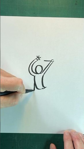 How to Draw a Music Conductor Easy (using the Number 67) For Kids!