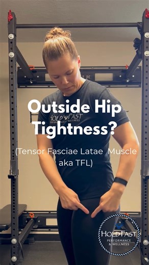 Tensor Fascia Latae (TFL) is the muscle at the top of the IT Band. If you've had issues with IT Band pain or tightness/pain in your front, outer hips... Try this TFL Inhibitor! This needs to be done with a light resistance band and slow, controlled movements. Too heavy a band or moving too quickly will do the opposite and engage an already tensioned TFL muscle. Try a set or two of 5-7 alternating reps of pulling the knees apart (hip abduction) and the heel "drag" to gently engage the hamstrings.