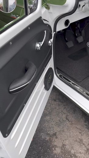 1960 chevy Truck, black leather and square wave carpet. | Upholstery Garage