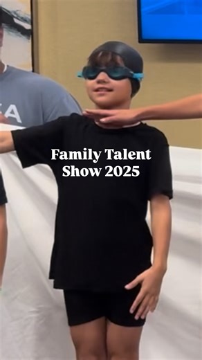 Ruben & RyLee on Instagram: "It was more synchronized in our heads 😝😅 🏊‍♀️ #familytalentshow #talentshow #synchronizedswimming #synchronize"