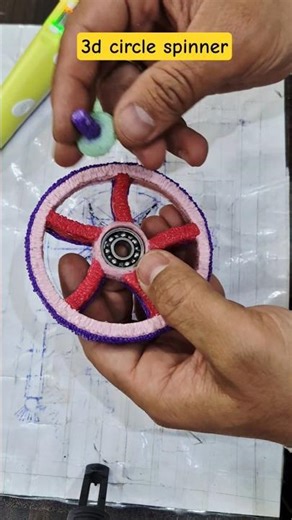 3d circle spinner #diy #3d #3dprinting #art #roblox #ytshorts #artandcraft #viral #yt #ytshort