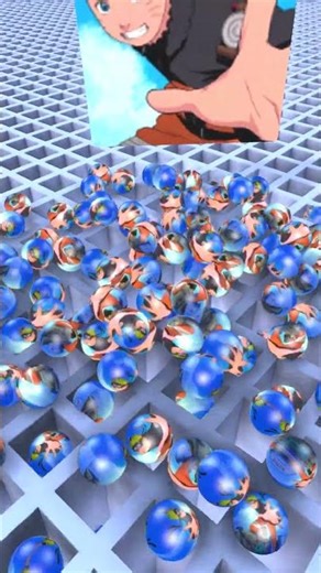 NARUTO FALLING BALLS #simulation #naruto #satisfying