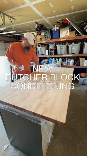 New Kitchen Butcher Block Conditioning