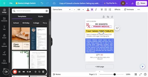 Editable Prescription Label Template | Pill Bottle Label | RX Label | Chill Pill Labels | Custom Prescription Label | Canva Editable - Etsy