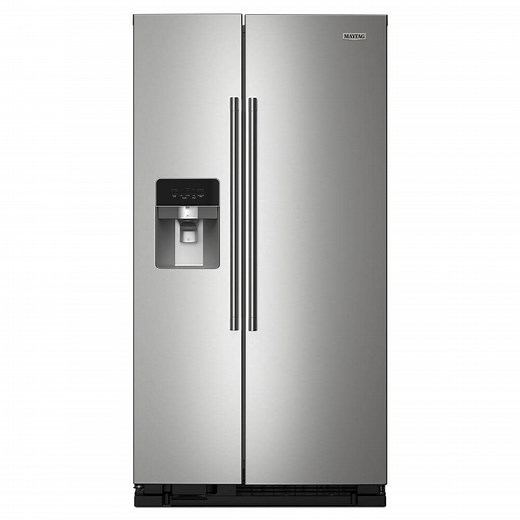 Reviews for Maytag 36 in. 25 cu. ft. Side-by-Side Refrigerator in Fingerprint Resistant Stainless Finish with Can Caddy | Pg 1 - The Home Depot