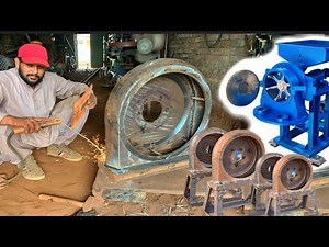 Old Style Traditional Wheat Grinding Machine Manufacturing || Fully Handmade