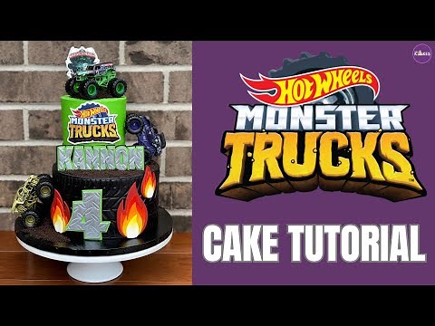 Make This Awesome MONSTER TRUCKS Cake!