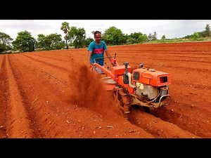 VST Shakti power tiller special rotary attachment | Ridge farming process | Agriculture India