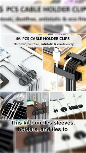 N NOROCME 192 PCS Cable Management Kit for Neat Desk Setup