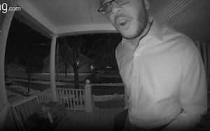 Ring users in the area of this Fall River home were sent this video of a man on the porch of a home around 2:30 AM who claimed to have been hypnotized by businessman Mark Cuban. #fallriverma | Fall River Reporter