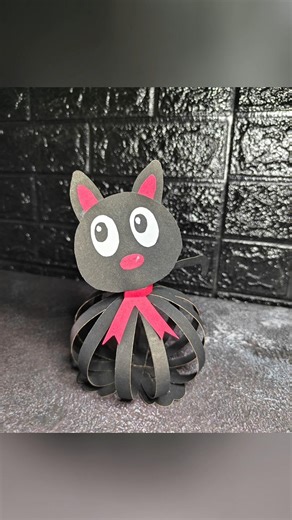 Paper puppet cat 😺 easy paper craft, art and craft with paper