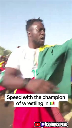 Speed et le champion de la lutte au Sénégal