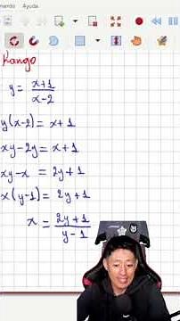 Dominio y Rango de Función Racional 2 #soyeliaspro #matematicas #shorts