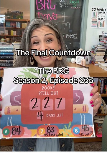 6.5.25📚S2E233📚The one where we welcome back the late lates. #librarian #book #checkin #returnbooks #return #books #bookreturn #bookreturngame #asmr #teams #stats #nostalgia #endofyear #finalcountdown #bookish #booktok #librarytok #librarytiktok #librariansoftiktok #Inverted