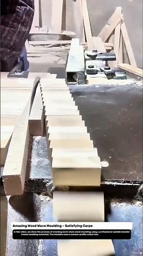 Amazing Wood Wave Moulding – Satisfying Carpentry Machine in Action!