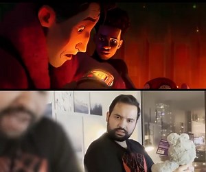 4.6K views · 18 reactions | Daniel Ceballos shared some shots of how Spider-Man: Across the Spider-Verse animators shot references for Mayday scenes using a stuffed toy and a real baby. Fascinating: https://80.lv/articles/animators-used-stuffed-toy-real-baby-to-shoot-references-for-mayday-in-spider-man-across-the-spider-verse/ | 80 Level | Facebook