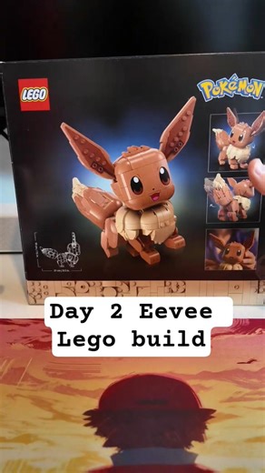Lego Eevee - Day 2 - Building slowly #pokemon #legopokemon #lego