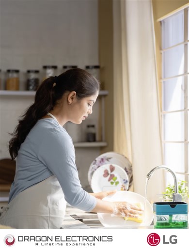 💧𝐃𝐢𝐝 𝐘𝐨𝐮 𝐊𝐧𝐨𝐰? Handwashing can use up to 40–60L of water, while the LG Dishwasher model DFB512FP uses only 9.6L per standard cycle.✅ https://dragonelectronics.mu/DFB512FP Cleaner dishes, less water, lower bills — making it perfect for everyday use 🌱🍽️ 👉 Make the switch today with Dragon Electronics. #SaveWater #SmartKitchen #LGDishwasher #EcoSmart #DragonElectronics #DailyUse #OurPromiseTheService #mauritius#DragonElectronics #mauritiustiktok #bestservice #SAVEWATER