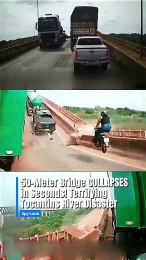 50-Meter Bridge COLLAPSES in Seconds! Terrifying Tocantins River Disaster 🌉💥