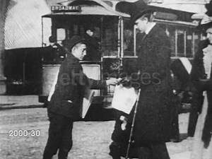 17 shares | Circa 1890s slow motion paperboy selling newspapers to people on Broadway sidewalk / NYC / newsreel | Old New York City | Facebook