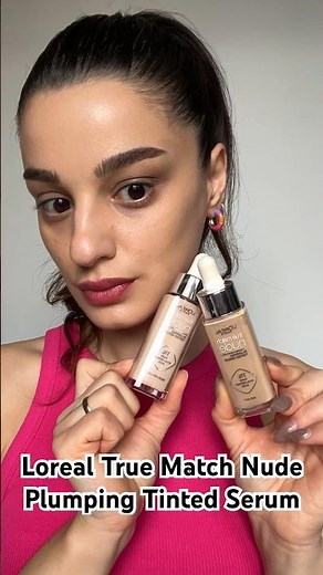 Foundation Review: Loreal True Match Nude Plumping Tinted Serum #loreal #serumfoundation