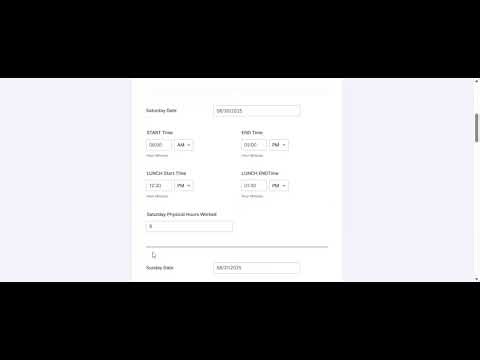 Safety Facility Service's JotForm Timesheet Tutorial