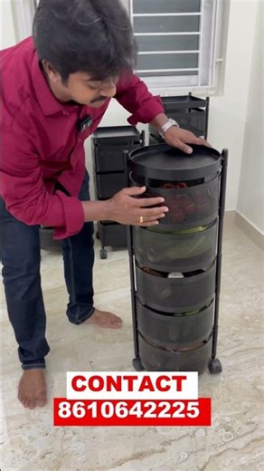 Kitchen Movable Vegetable Trolley
