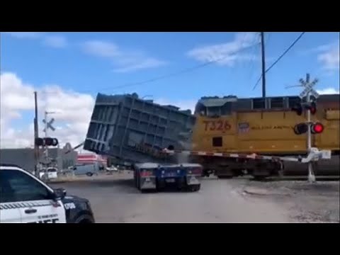 Trains vs Cars and semi trucks completion In USA