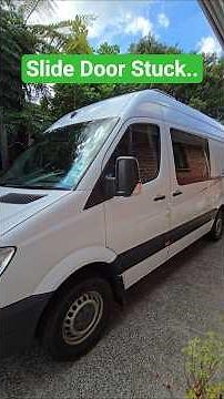 Mercedes Sprinter sliding door not opening? Watch this video #mercedessprinter #vanlife