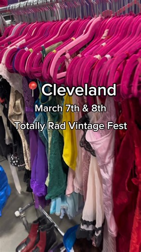OHIO! The RADDEST vintage show in the universe is coming to you this March! 💫 Totally Rad is a festival filled with ‘80s, ‘90s, and Y2K fashion & nostalgia! 👉 Vintage Clothing 👉 Accessories 👉 Memorabilia 👉 Free-Play Arcade 👉 Photo-Ops and so much more! Relive the nostalgia, upgrade your wardrobe, and experience the Raddest Vintage Show in the Universe when we roll into Cleveland! Follow along for more details — you won’t want to miss this one. 🚀🔥 | Totally Rad Vintage Fest