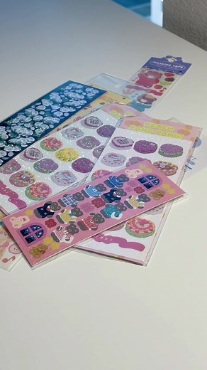 sticker haul! #haul #unboxing #stickers #koreanstickers #aliexpress #amazon #polco #journalstickers #moldlymilk #kpopstationary #taobao