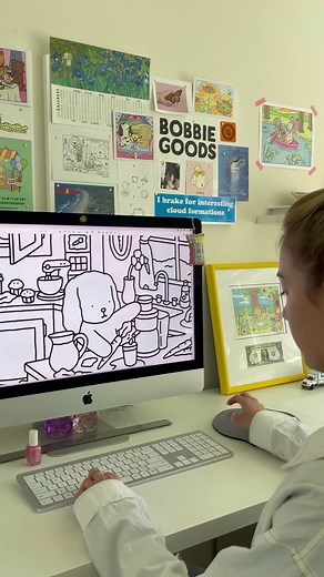 Bunny’s Carrot Kitchen 🥕 print at home, link in bio 🌷 #easter #spring #coloring #illustration